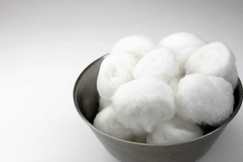 When in a fix, you can easily make use of cotton balls in filtering water.