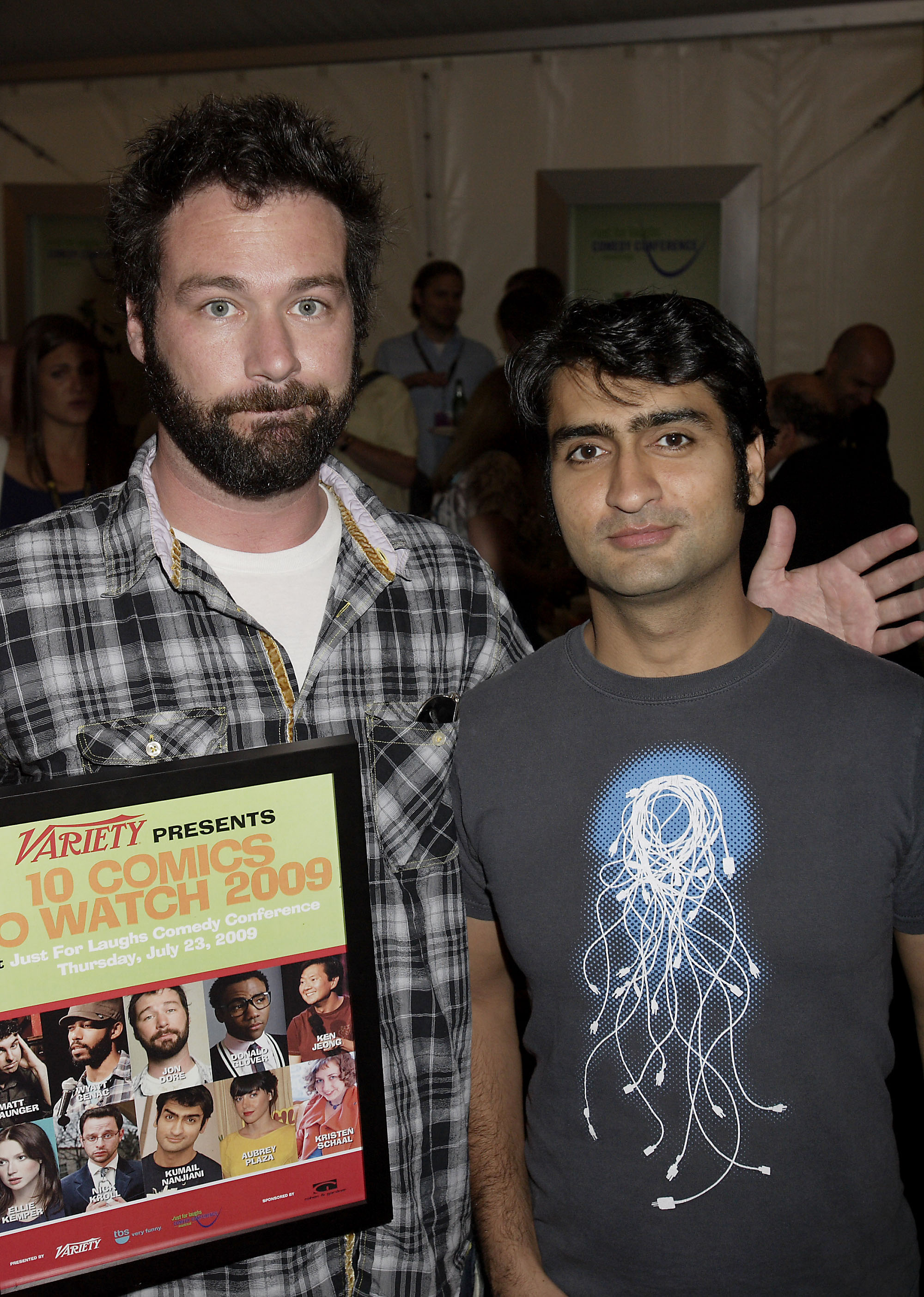 MONTREAL, QC - JULY 23:  Comedians John Dore and Kumail Nanjiani attend the Just For Laughs Montreal Comedy Festival - 