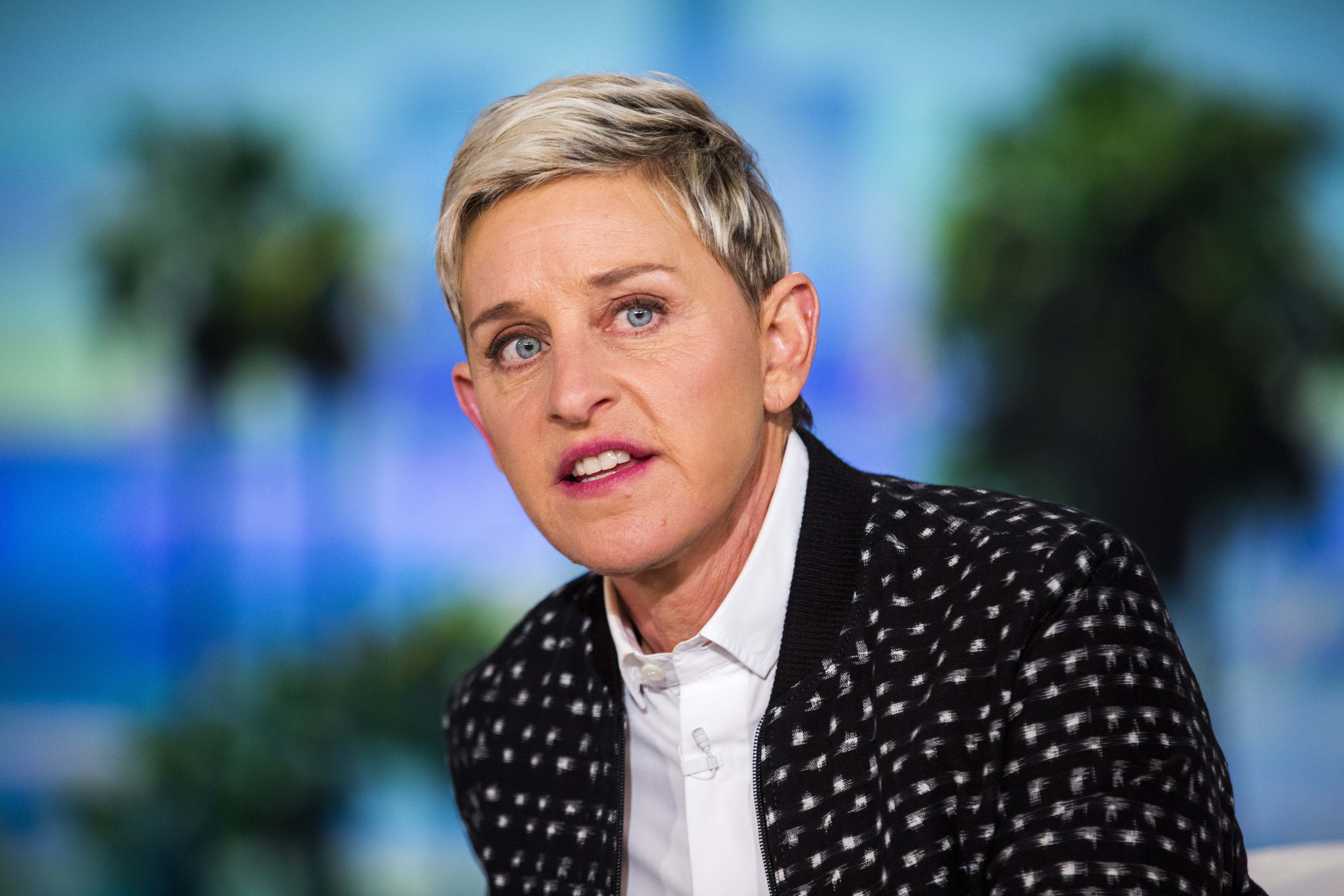 BURBANK, CA - MAY 24: Ellen DeGeneres during a taping of The Ellen DeGeneres Show,  May 24, 2016 in Burbank, CA. (Photo by Brooks Kraft/Getty Images)