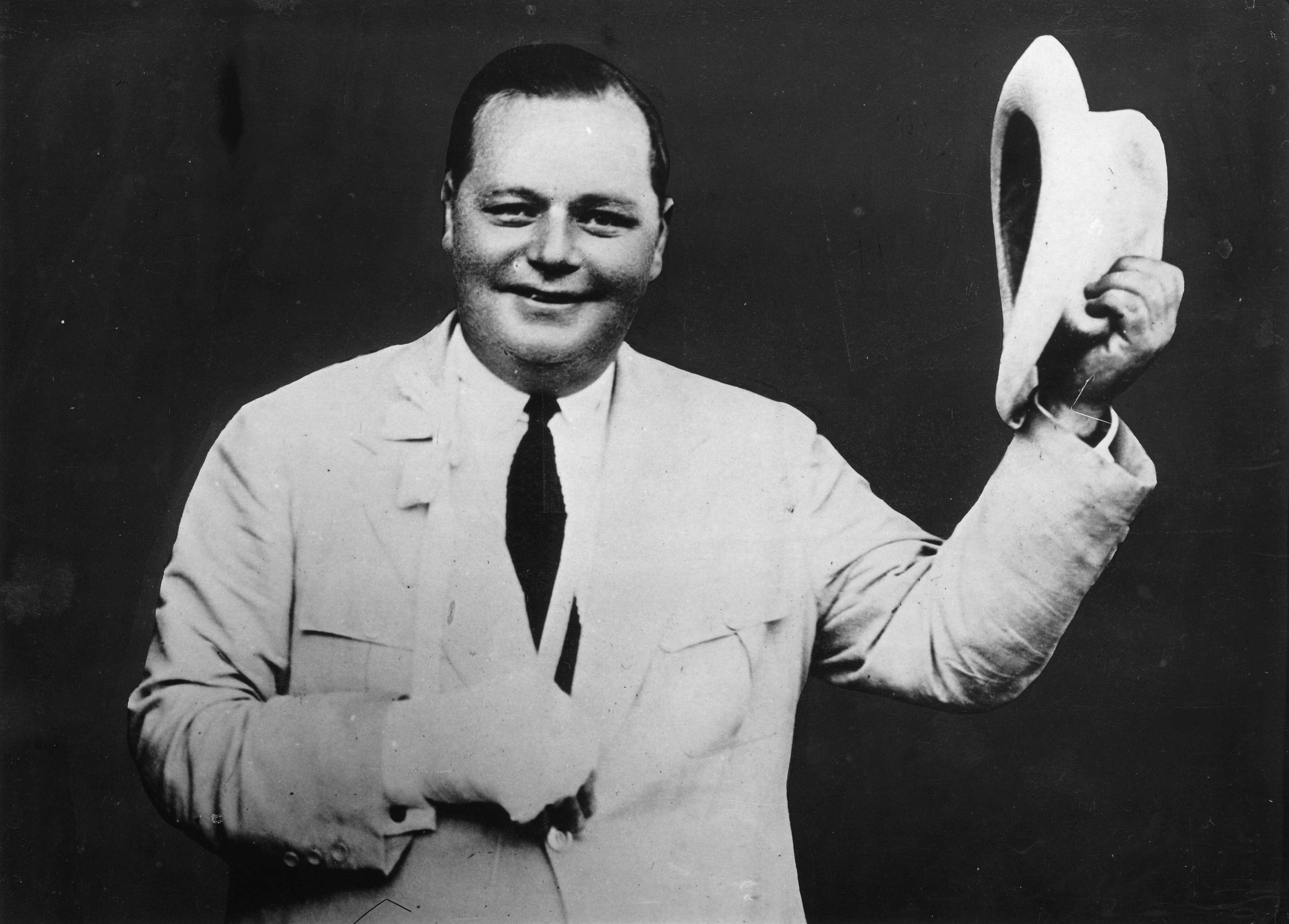 The american comedian Roscoe (Fatty) Arbuckle (Photo by Imagno/Getty Images) Der amerikanische Komiker Roscoe (Fatty) Arbuckle. Um 1932. Photographie.