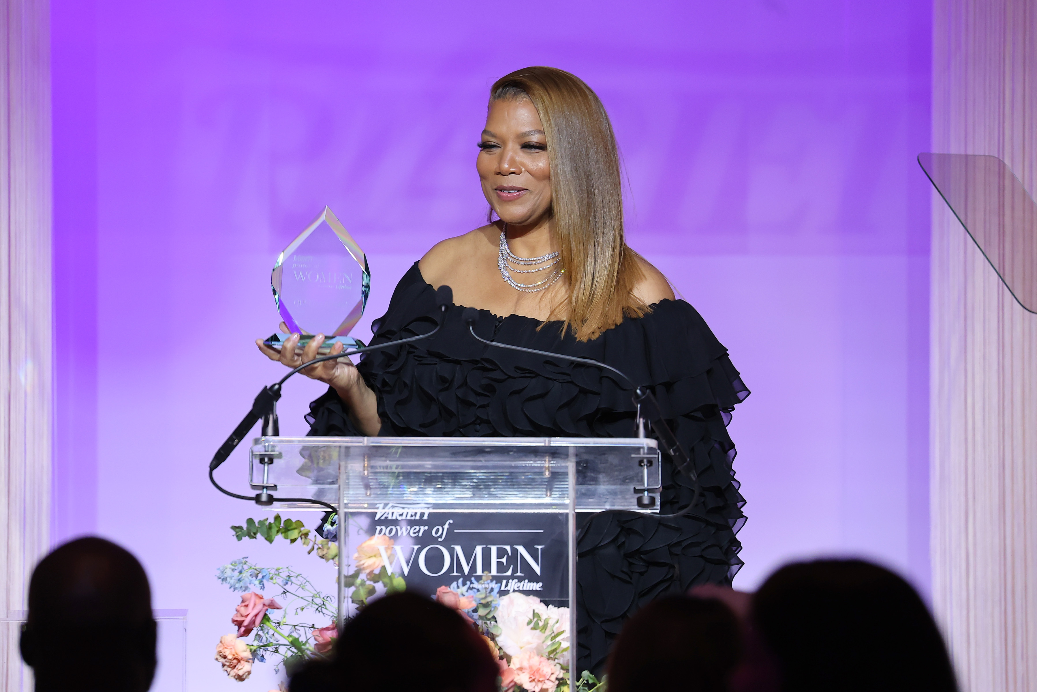 NEW YORK, NEW YORK - MAY 05: Queen Latifah speaks on stage at Variety