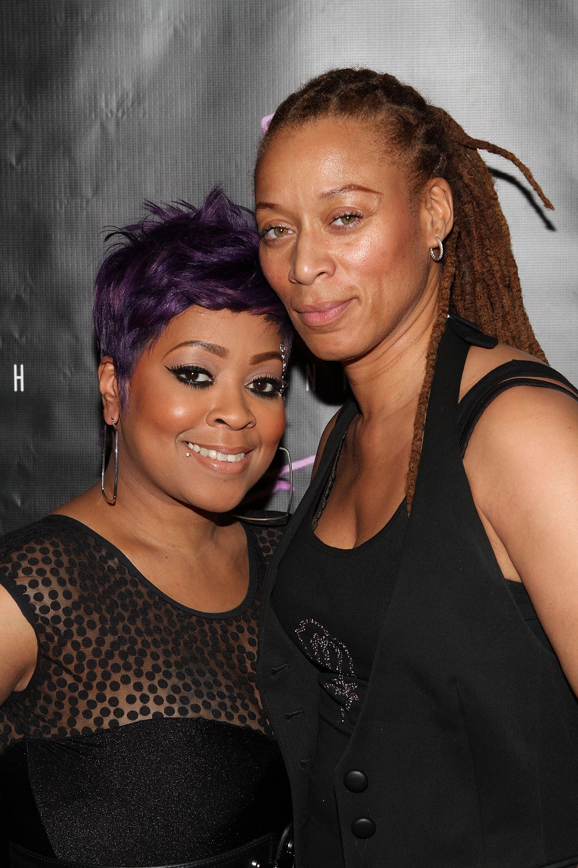 NEW YORK, NY - FEBRUARY 06:  Monifah Carter & Terez Mychelle attend Monifah