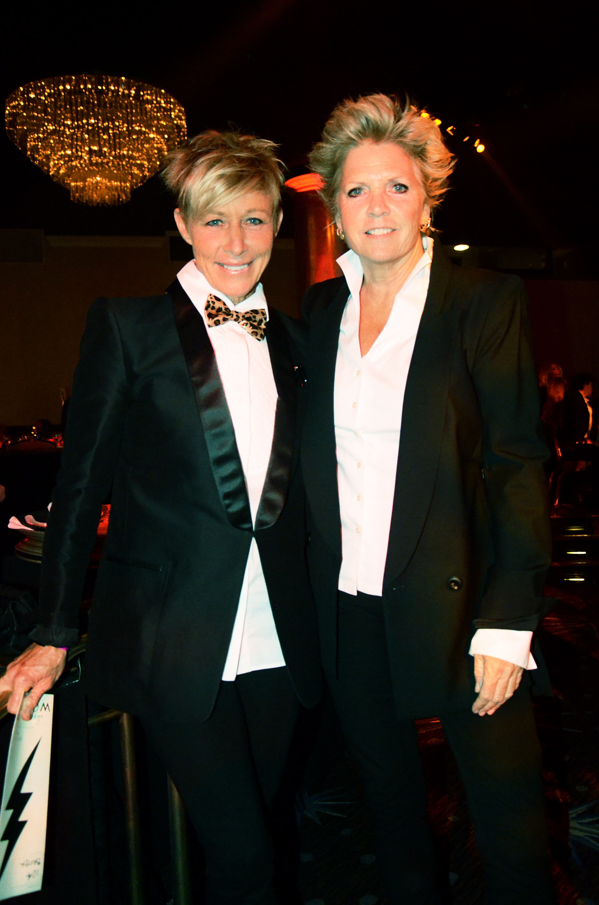 BEVERLY HILLS, CA - MAY 18:  (L) Nancy Locke and her partner actress Meredith Baxter attend the L.A. Gay & Lesbian Center
