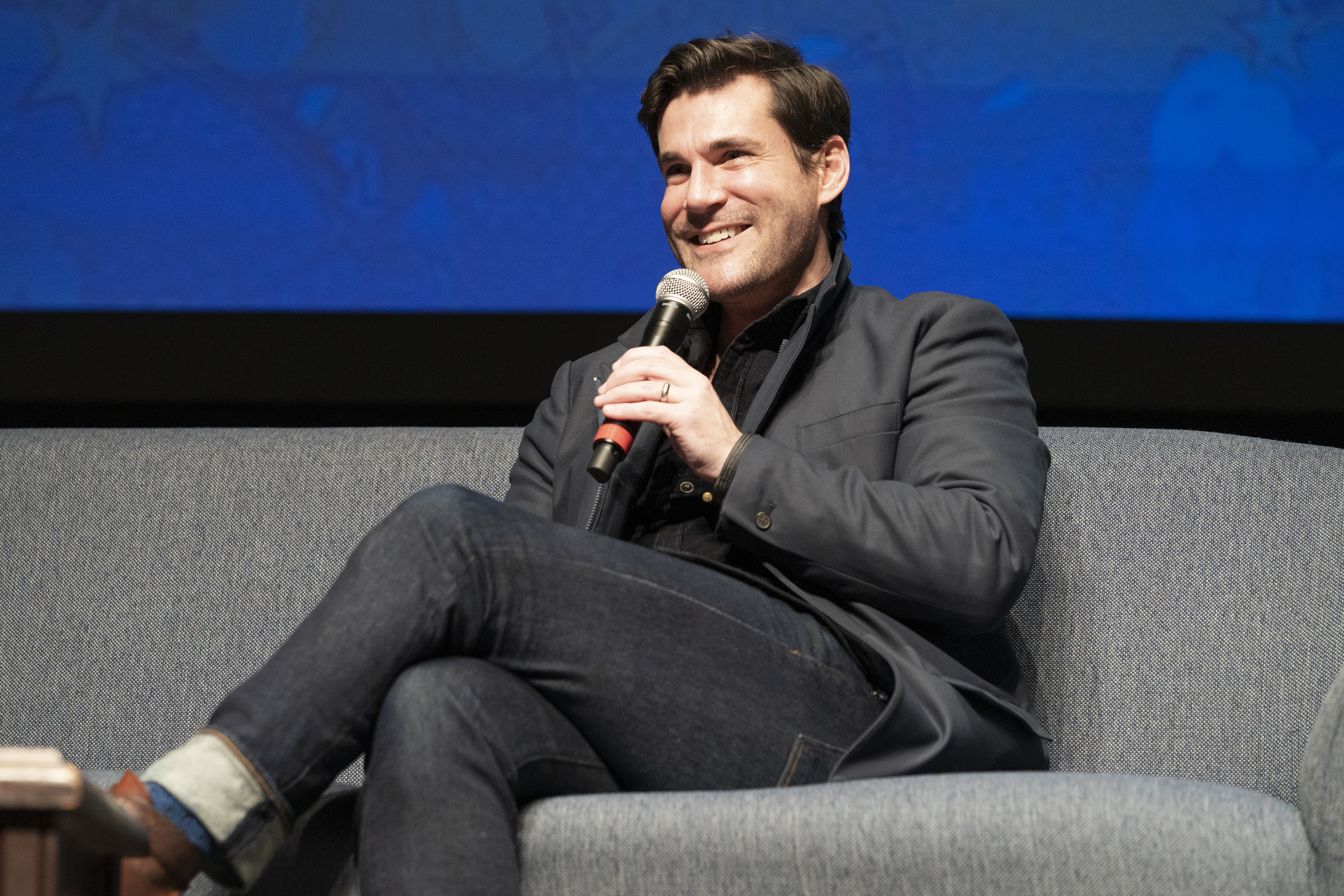 NEW ORLEANS, LOUISIANA - JANUARY 04: Sean Maher speaks on stage during Wizard World Comic Con at Ernest N. Morial Convention Center on January 04, 2020 in New Orleans, Louisiana. (Photo by Erika Goldring/Getty Images)