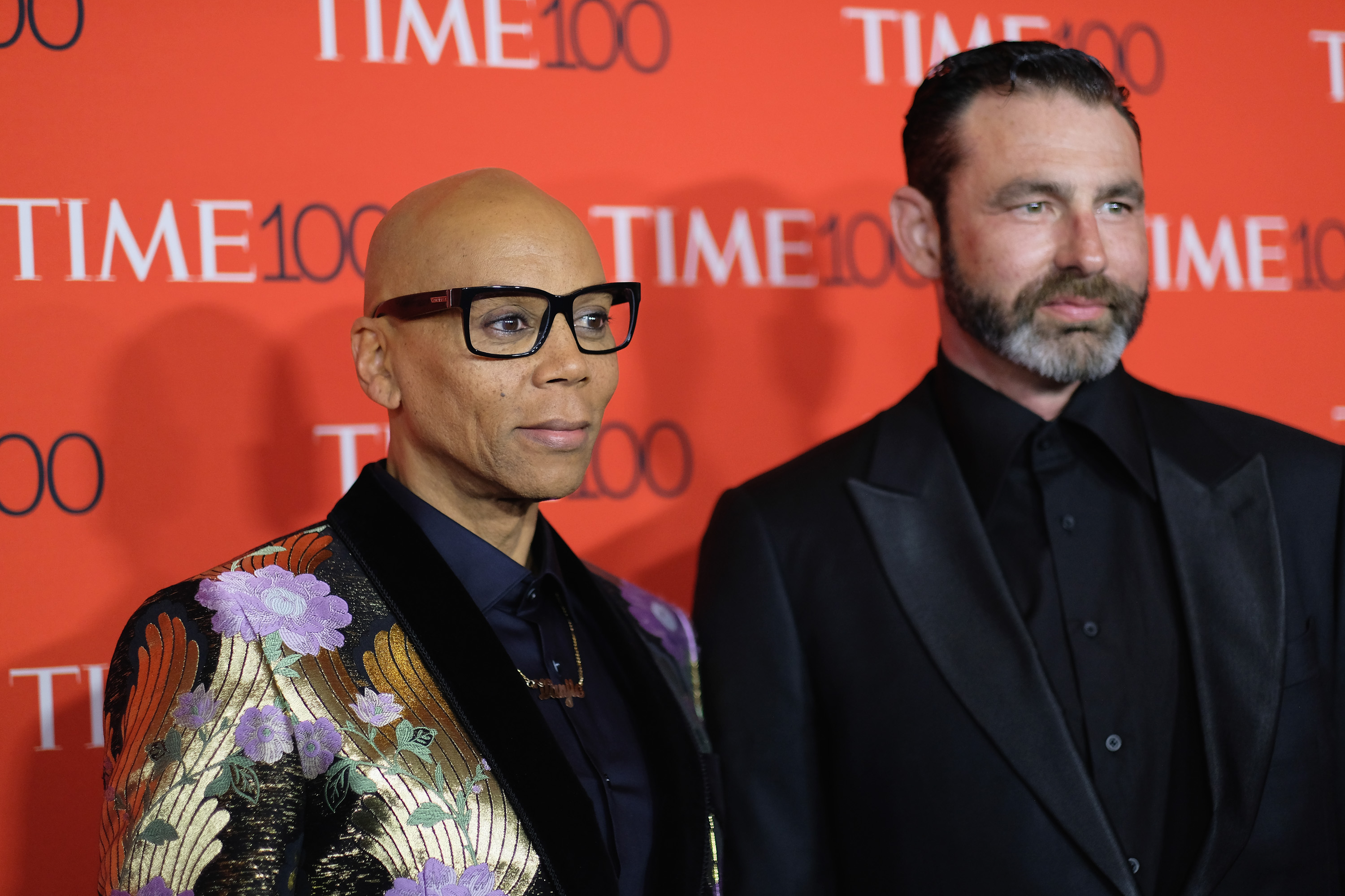 NEW YORK, NY - APRIL 24:  RuPaul and Georges LeBar attend the 2018 Time 100 Gala at Jazz at Lincoln Center on April 24, 2018 in New York City.  (Photo by Dimitrios Kambouris/Getty Images for Time)