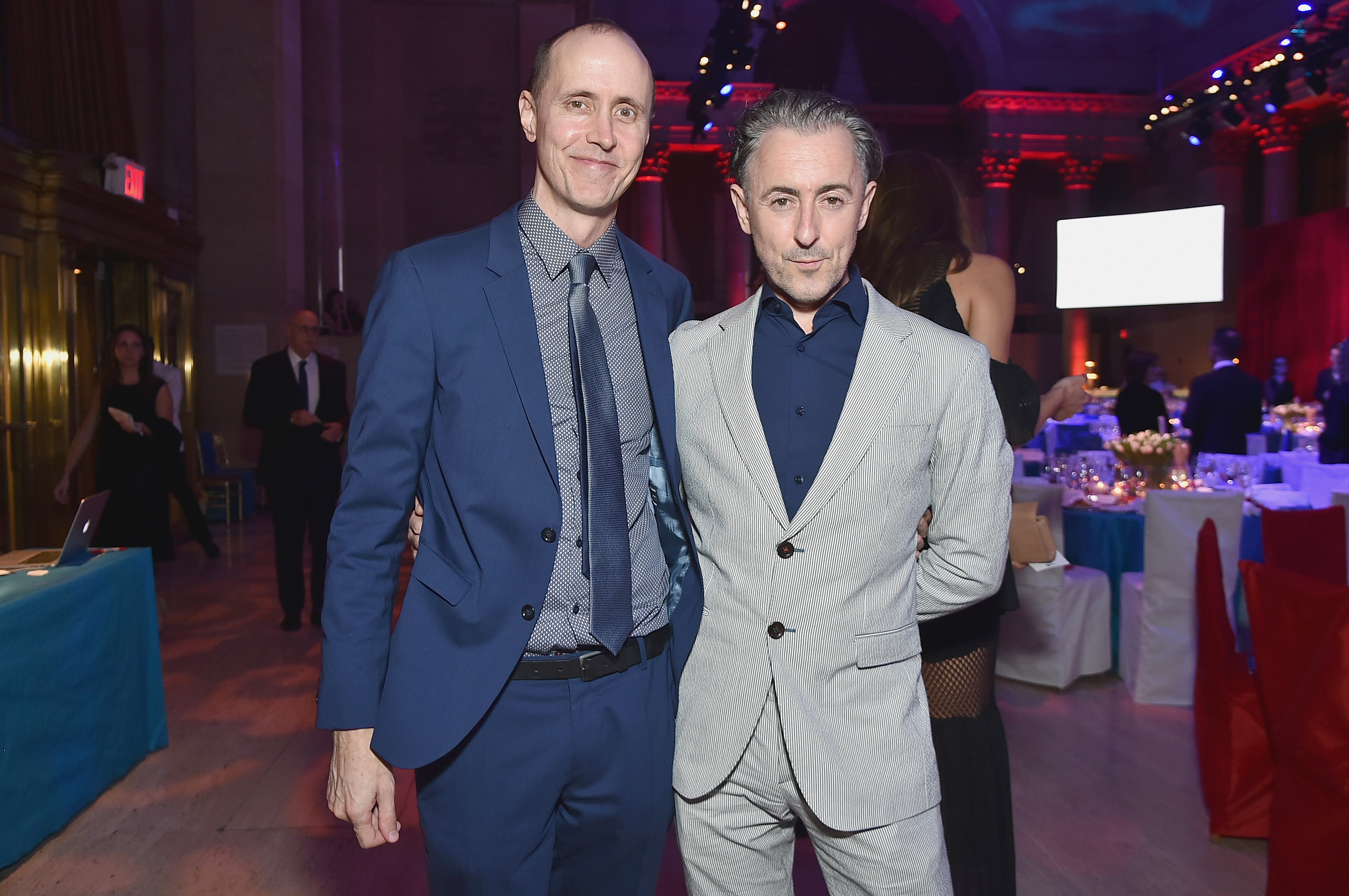 NEW YORK, NY - NOVEMBER 02: Grant Shaffer and Alan Cumming attend the 15th Annual Elton John AIDS Foundation An Enduring Vision Benefit at Cipriani Wall Street on November 2, 2016 in New York City.  (Photo by Mike Coppola/Getty Images)