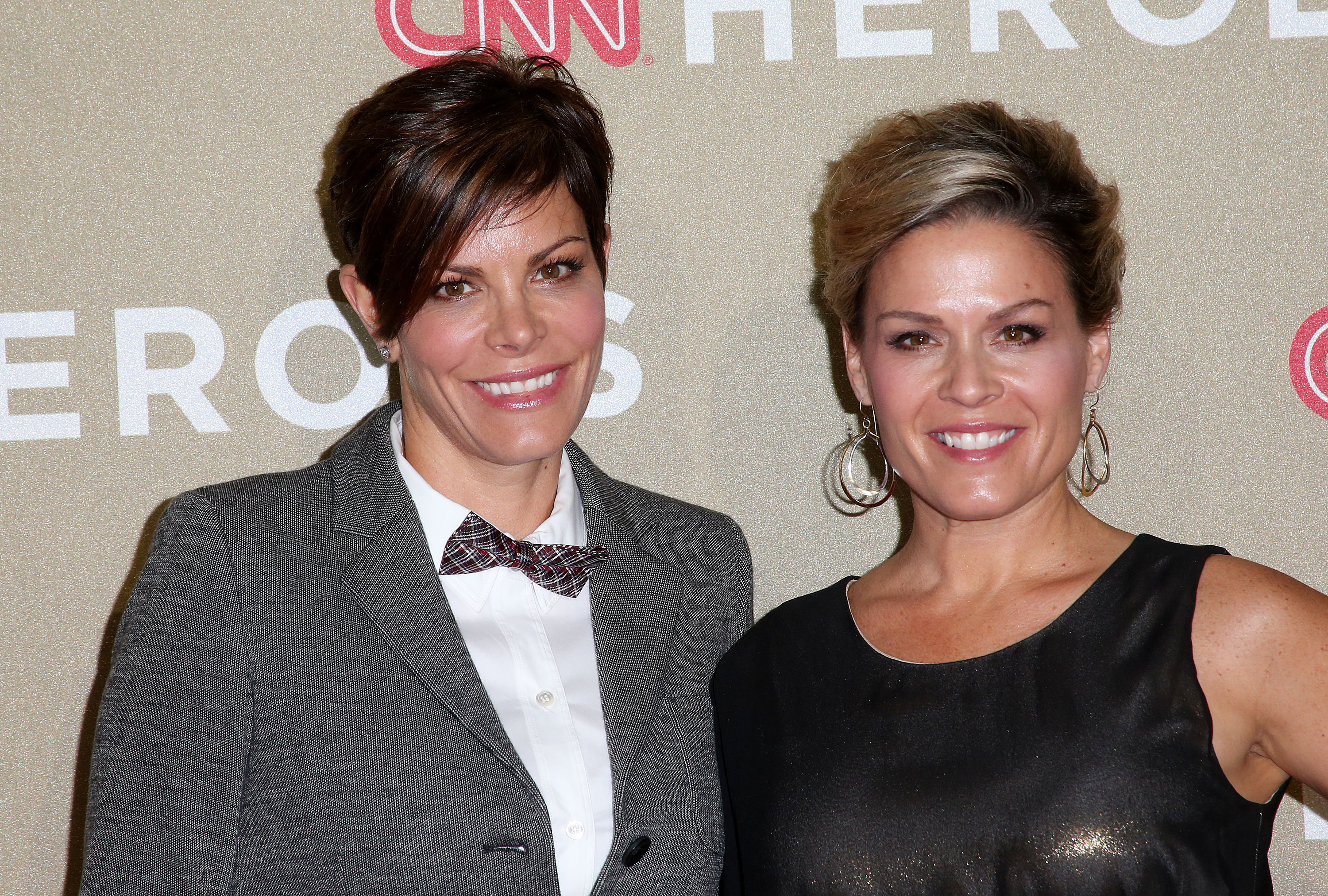 LOS ANGELES, CA - DECEMBER 02:  Jennifer Cora (L) and chef Cat Cora attend the CNN Heroes: An All Star Tribute at The Shrine Auditorium on December 2, 2012 in Los Angeles, California.  (Photo by Frederick M. Brown/Getty Images)