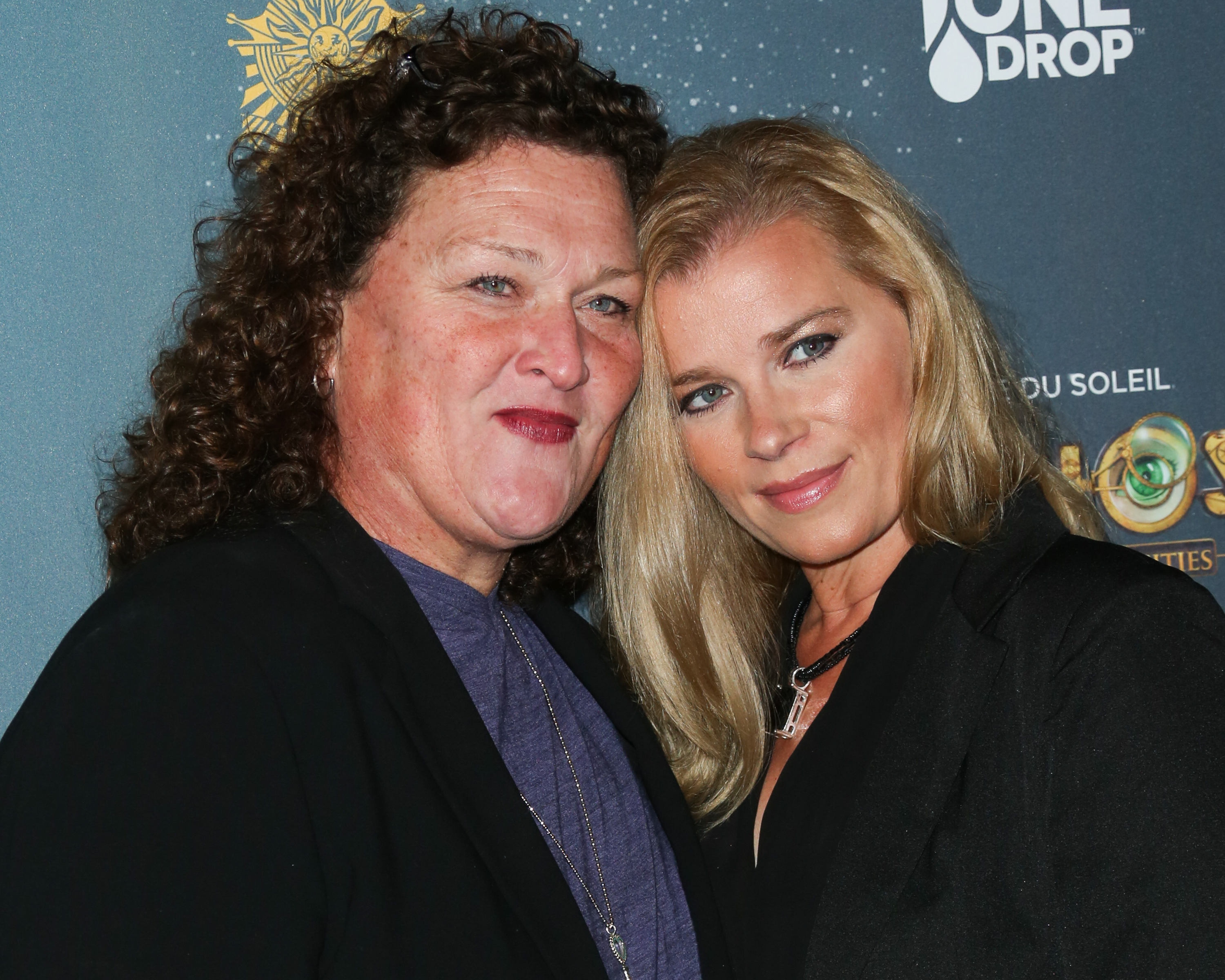 Actress Dot Marie Jones (L) and Bridgett Casteen (R) attend the opening night of Cirque Du Soleil