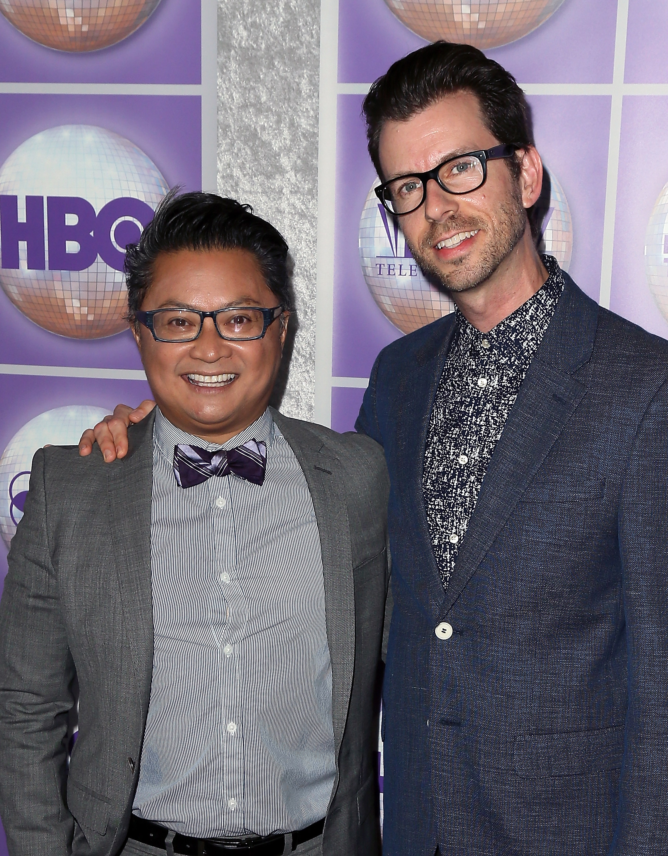 BEVERLY HILLS, CA - FEBRUARY 28:  Actor Alec Mapa (L) and spouse producer Jamison Hebert attend the Family Equality Council
