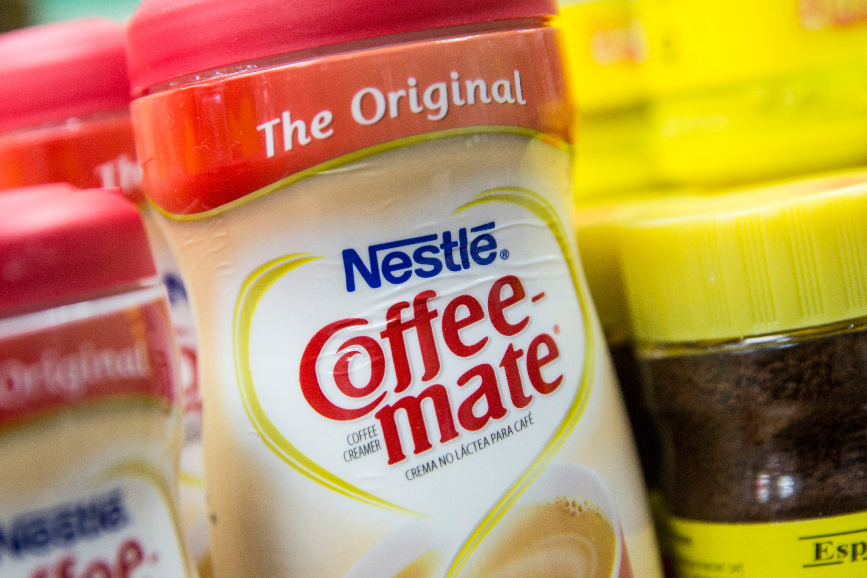 NEW YORK, NY - FEBRUARY 18:  Nestle Coffee-Mate is sold on a store