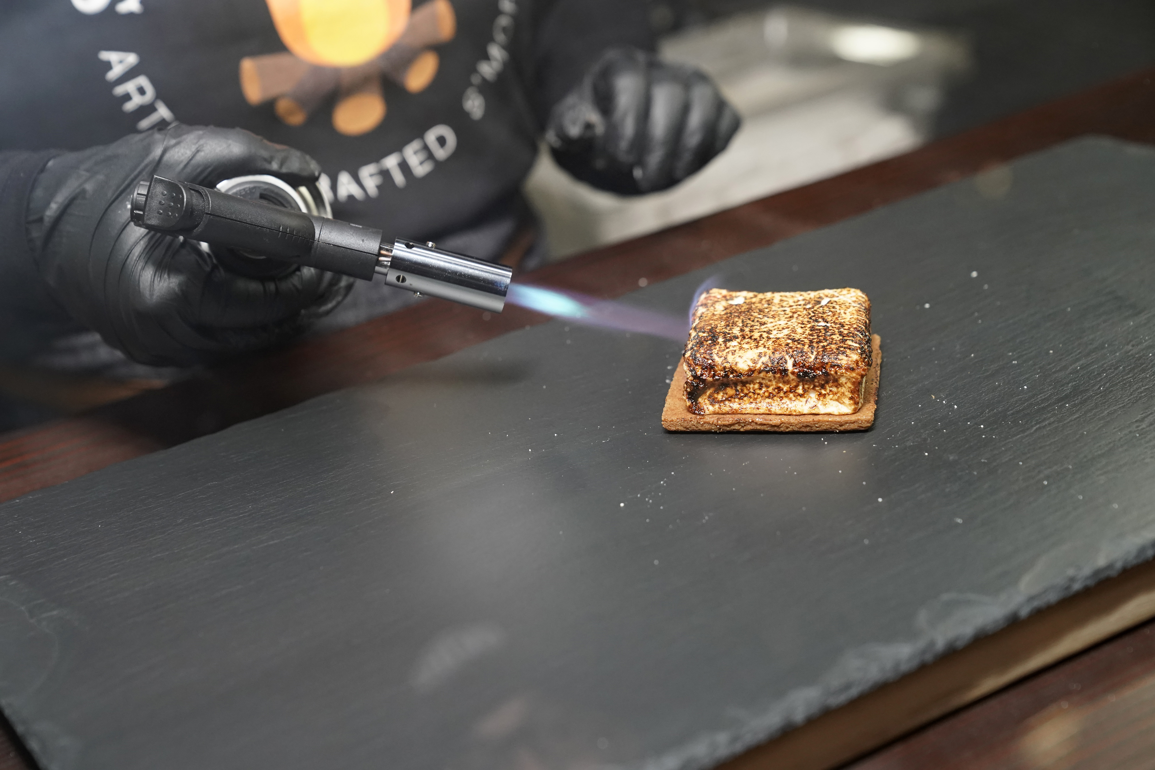 LOS ANGELES, CALIFORNIA - NOVEMBER 21: A smore on display during the fourth annual Volkswagen Drive-In Movie with Shay Mitchell at the Petersen Automotive Museum on November 21, 2019 in Los Angeles, California. (Photo by Erik Voake/Getty Images for Volkswagen)