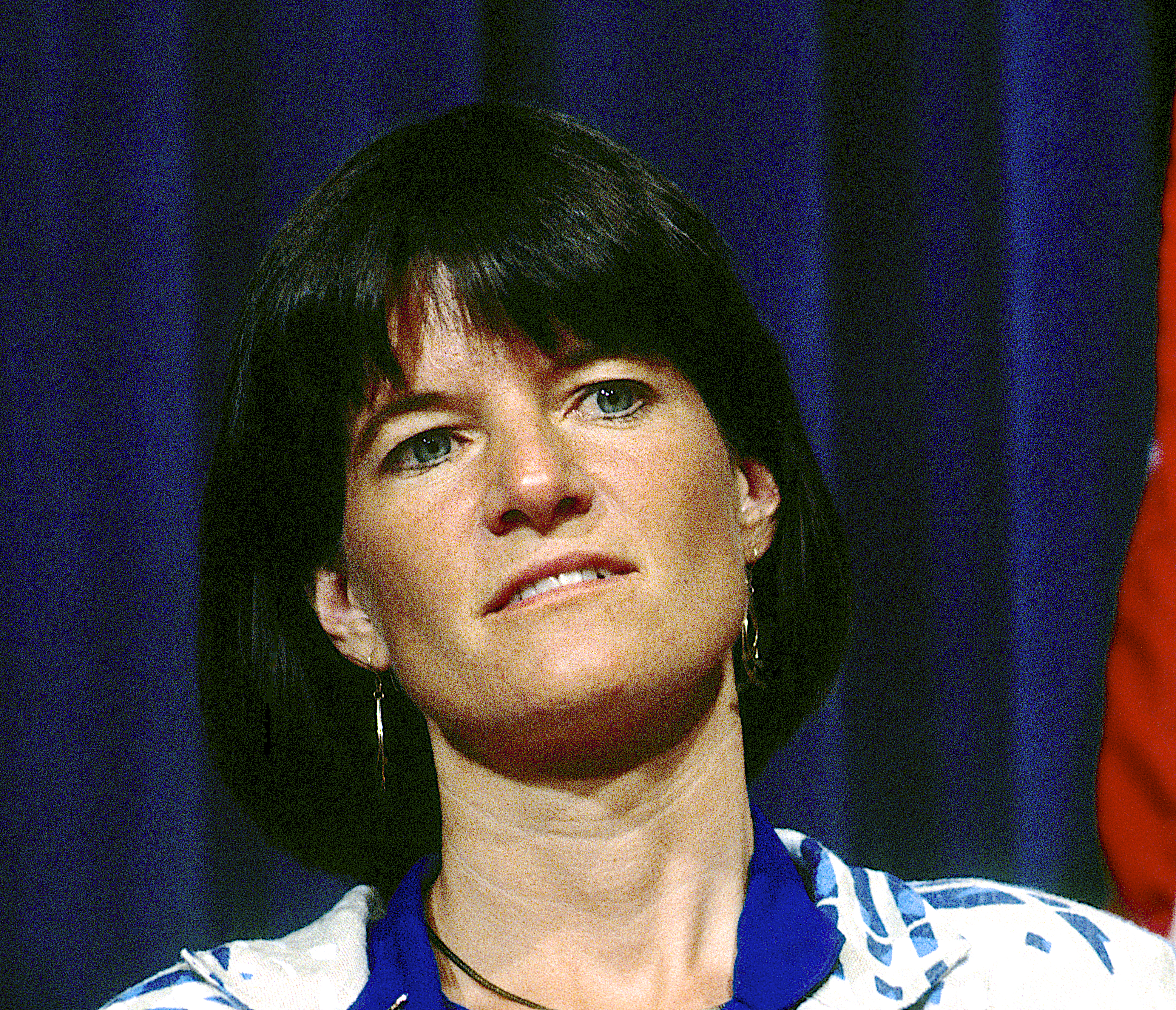 Close-up of American physicist and former astronaut Sally Ride (1951 - 2012) during a hearing of the Rogers Commission, Washington DC, summer 1986. The commission was created to investigate the space shuttle Challenger accident on January 28, 1986. (Photo by Mark Reinstein/Getty Images)