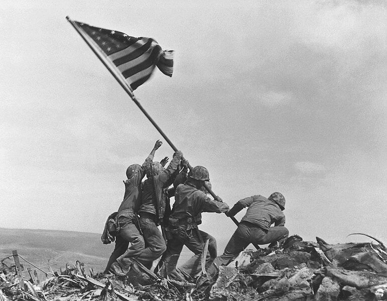 File:Raising the Flag on Iwo Jima by Joe Rosenthal.jpg