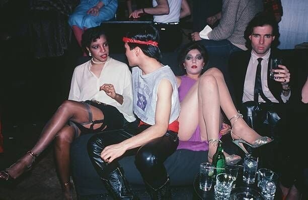 NEW YORK, NY -1978: People at Studio 54, c 1977-1979 in New York City.  (Photo by Sonia Moskowitz/Getty Images)