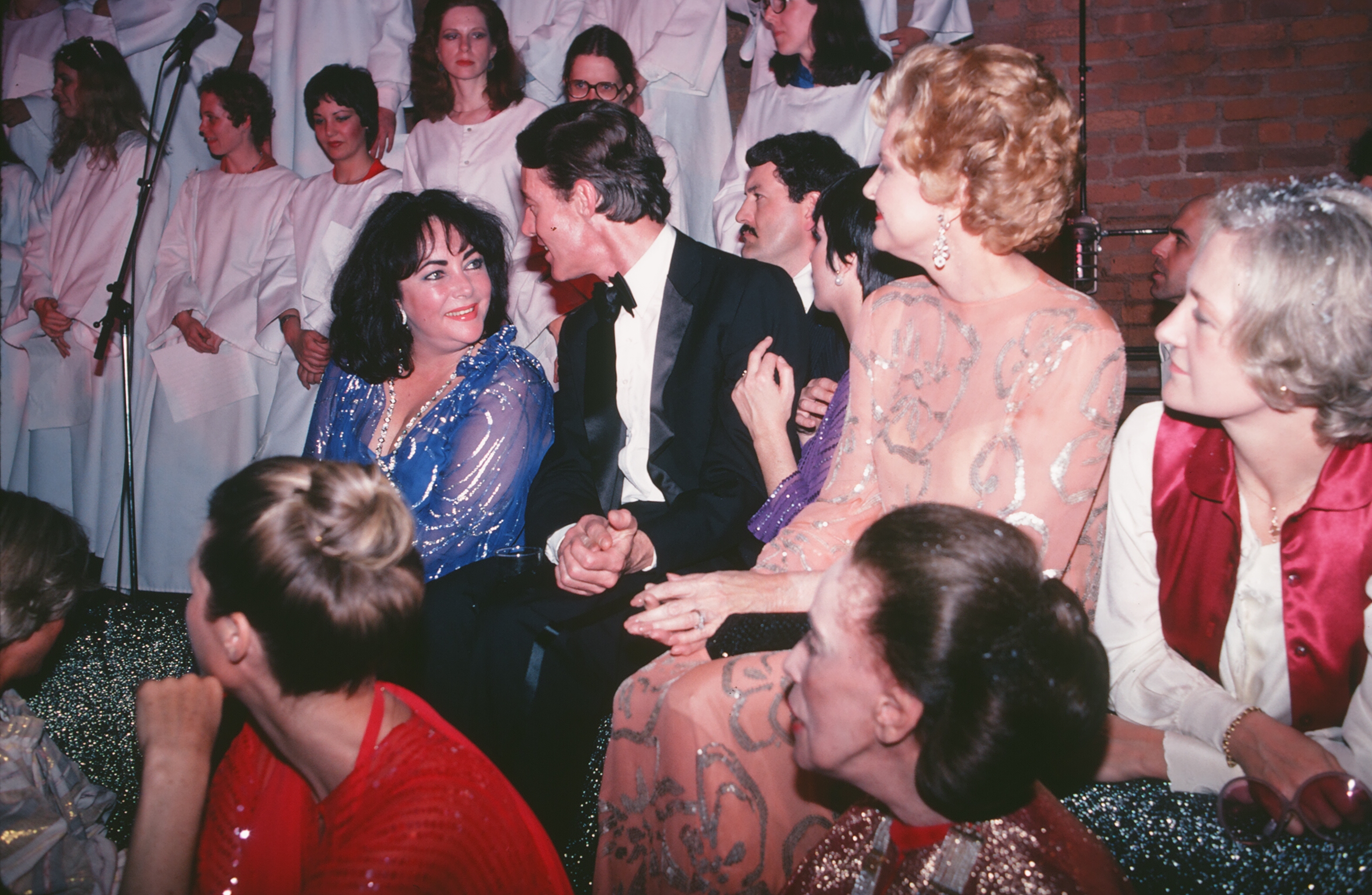 NEW YORK, NY - MAY 21:  Elizabeth Taylor, Halston, Betty Ford, and Martha Graham at Studio 54 on May 21, 1979  in New York City.  (Photo by Sonia Moskowitz/Getty Images)