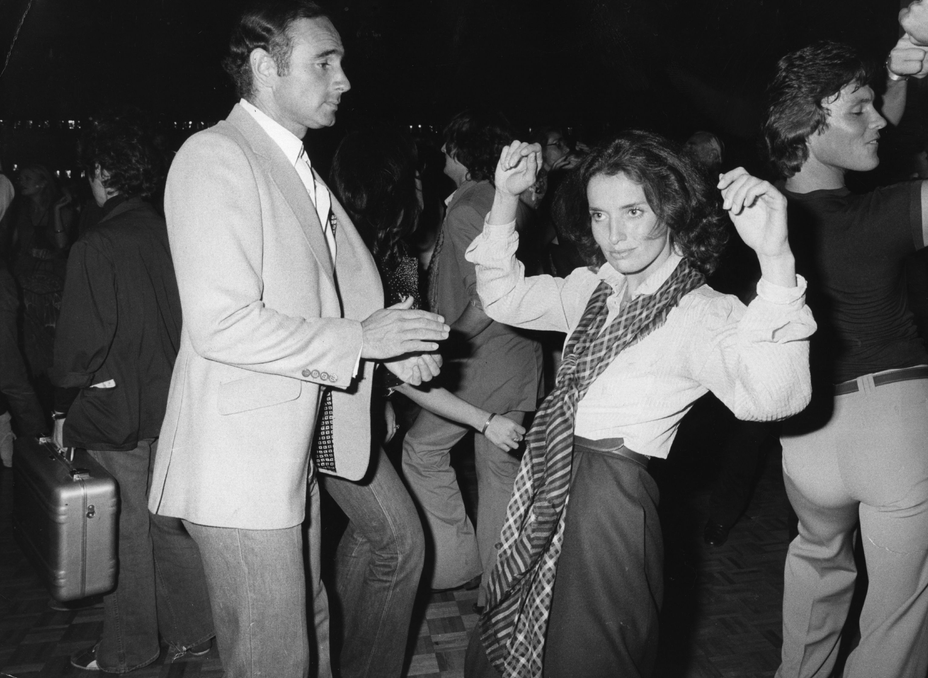 1st November 1978:  Margaret Trudeau, former first-lady of Canada, now an aspiring actress, enjoys a dance at New York