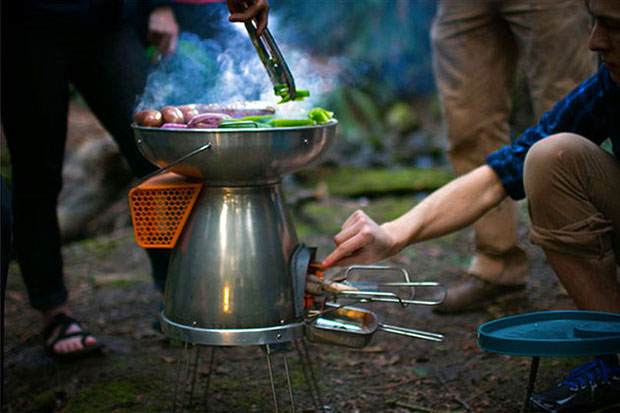 Camping stove with few cooking options