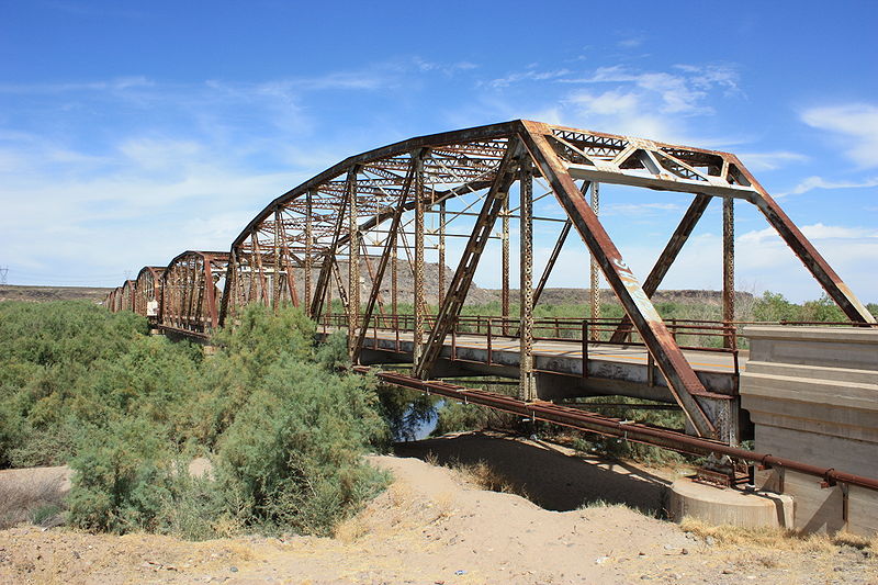 The old US 80 highway bridge