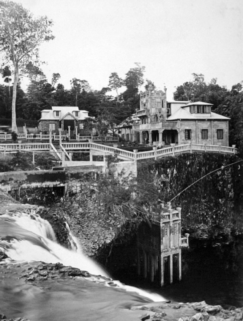 Paronella Park from the top of Mena Creek Falls Innisfail c 1935.