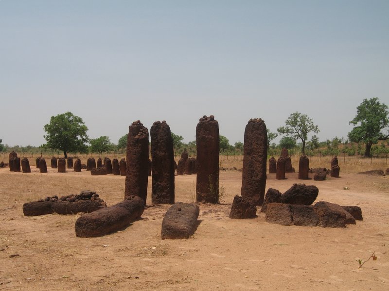 Senegambian stone circles (megaliths) which run from Senegal through the Gambia and which are described by UNESCO as “the largest concentration of stone circles seen anywhere in the world”.