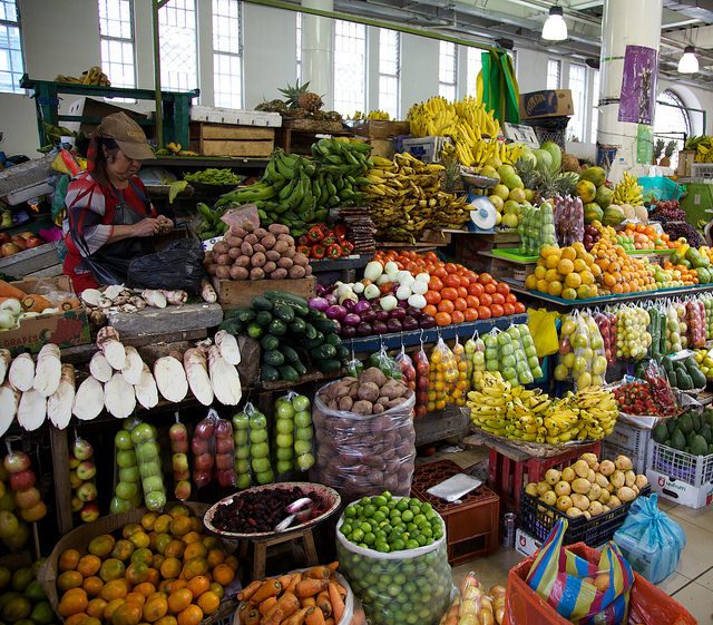 Ecuador market. Photo credit