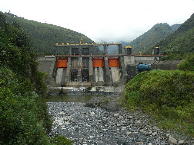 Agoyan hydroelectric dam, Ecuador. Photo credit