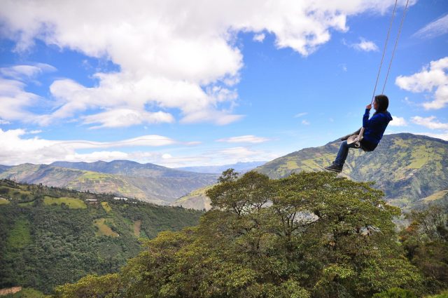 Swing at the End of the World, Baños, Ecuador – La Casa del Árbol (The Treehouse). Photo credit