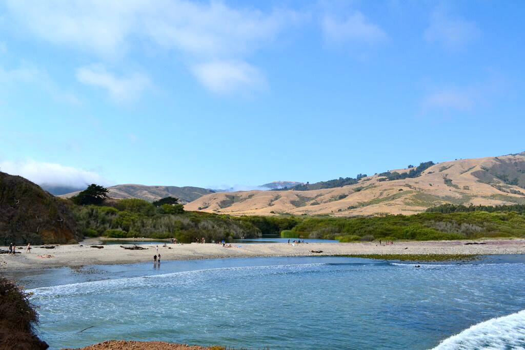 The beach is only a 10-minute walk from the Andrew Molera Campground