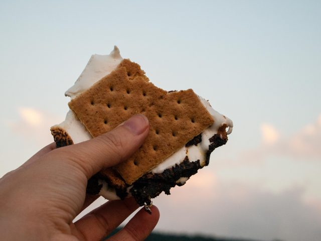 Smores. the classic camping food