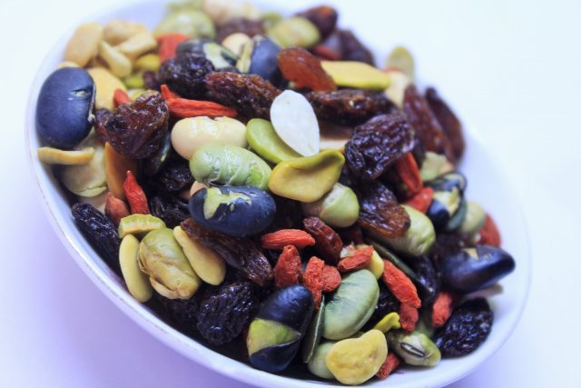Trail mixes can be all colors and styles
