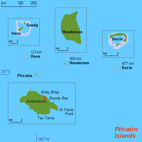 Map of Pitcairn Islands. Hobe CC BY-SA 3.0