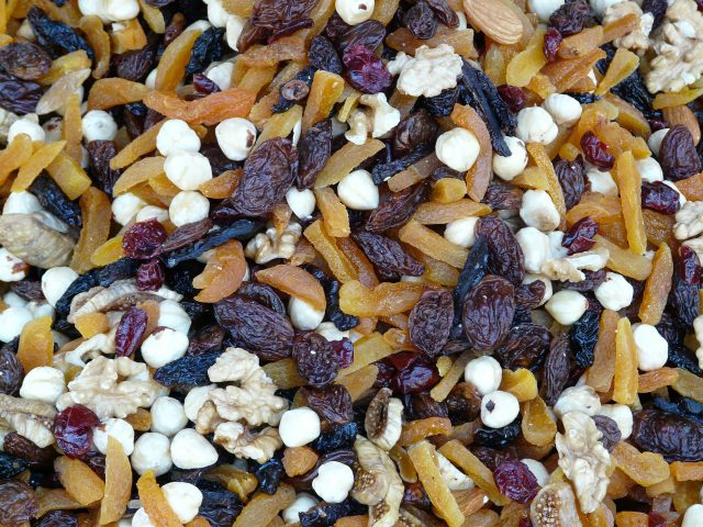 trail mix is a great trail snack