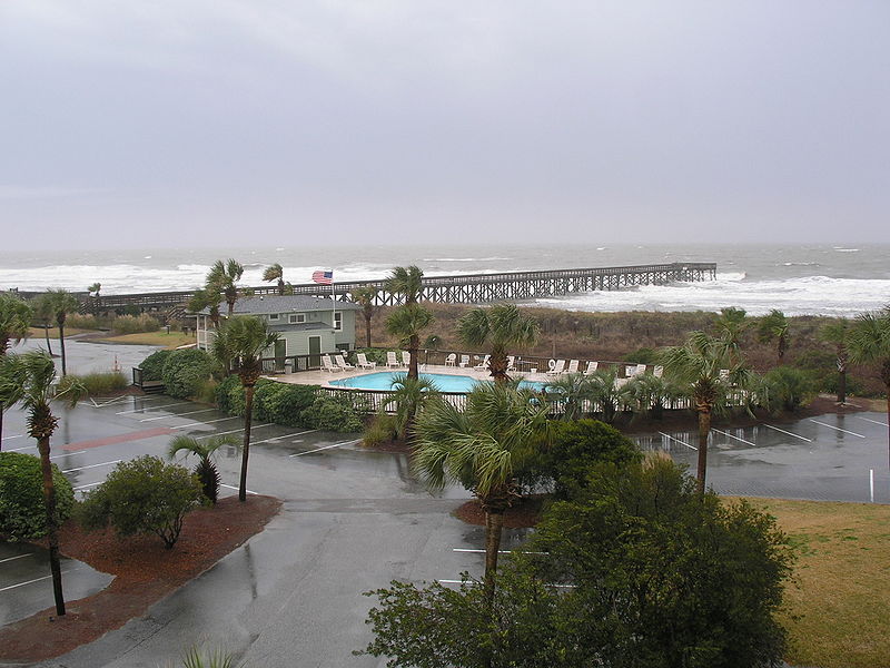 A stormy day at Isle of Palms beach