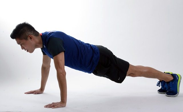 plank position on an inhale.