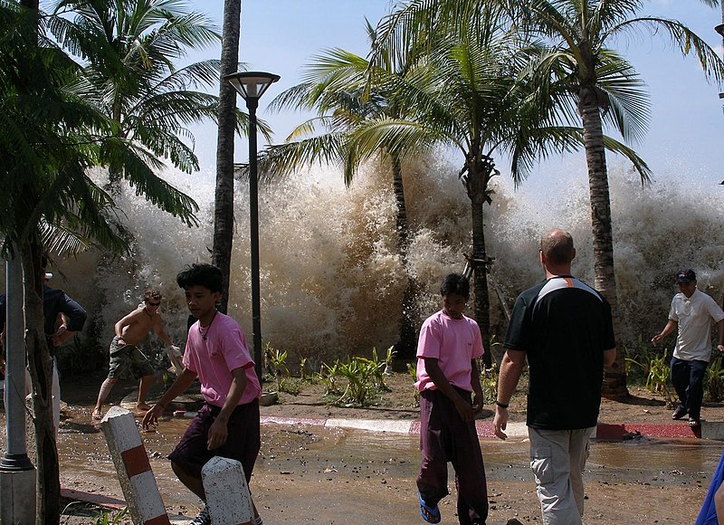 Taken at Ao Nang, Krabi Province, Thailand, during the 2004 Indian Ocean earthquake and tsunami in Thailand