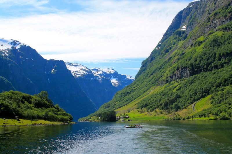 The beautiful Norwegian fjords