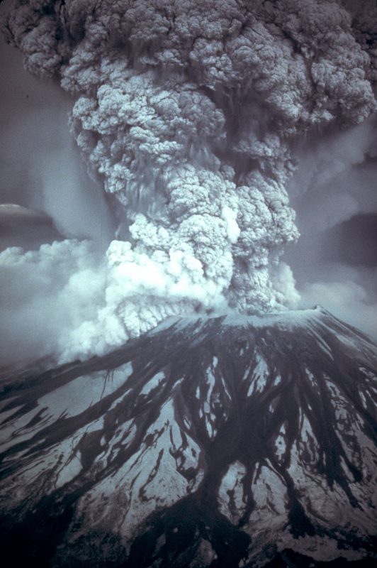 Mount St. Helens erupted on May 18, 1980, at 08:32 Pacific Daylight Time