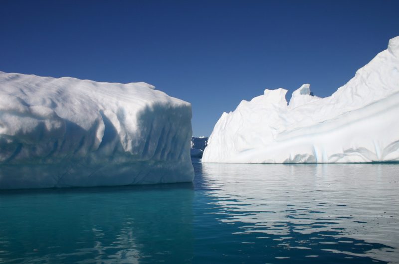 Icebergs.