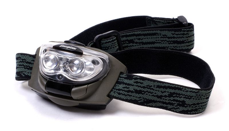 An LED headlamp leaves your hands free