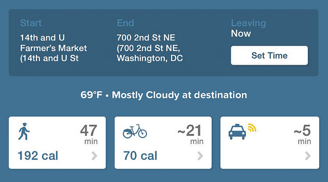 Comparison of walking and bicycling in Washington DC – Author: Ted Eytan – CC BY-SA 2.0