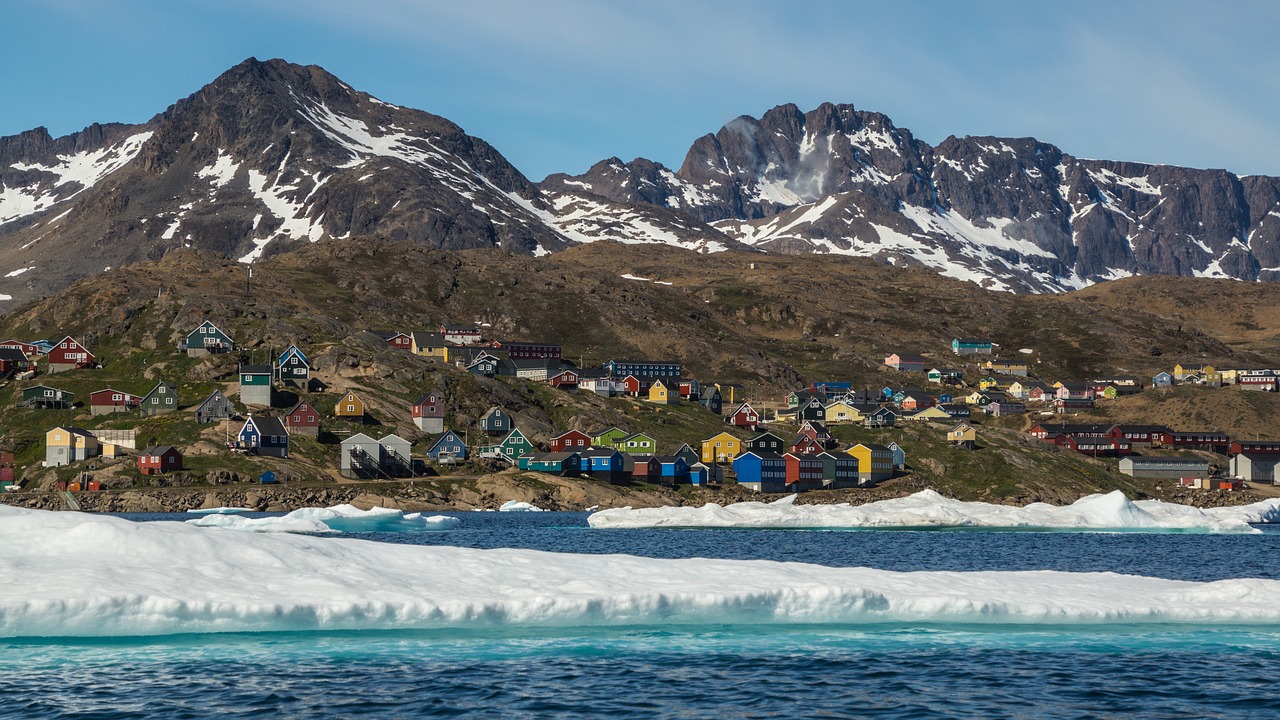 Walk into a fairytale at Tasiilaq, with colorful houses all laid out in rows