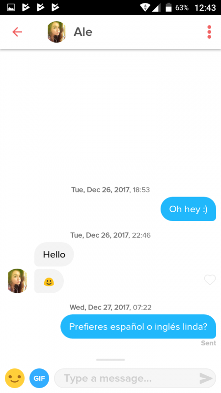 Practice a foreign language on Tinder.