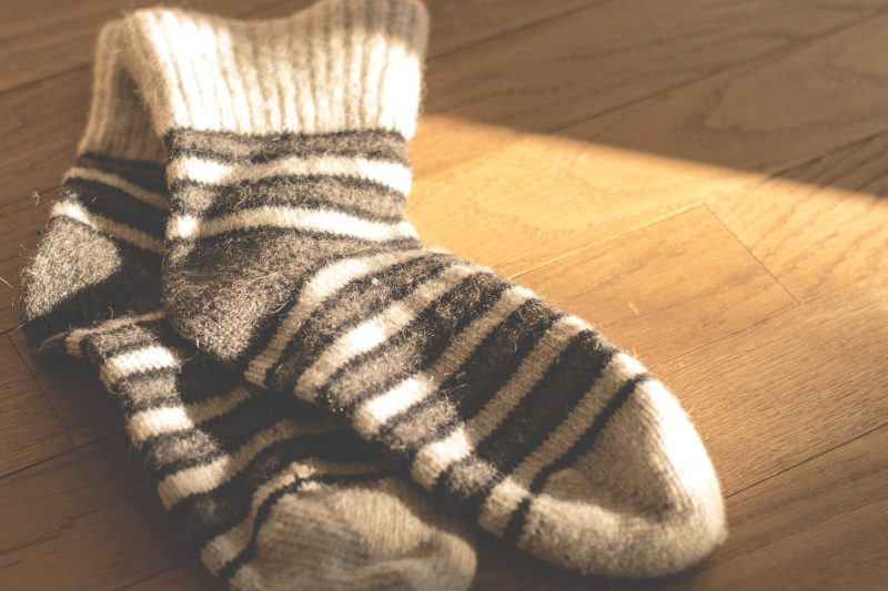 Warm your feet with comfy socks
