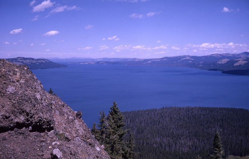 Yellowstone Lake from Two Ocean Plateau, Yellowstone National Park, Wyoming, 1963