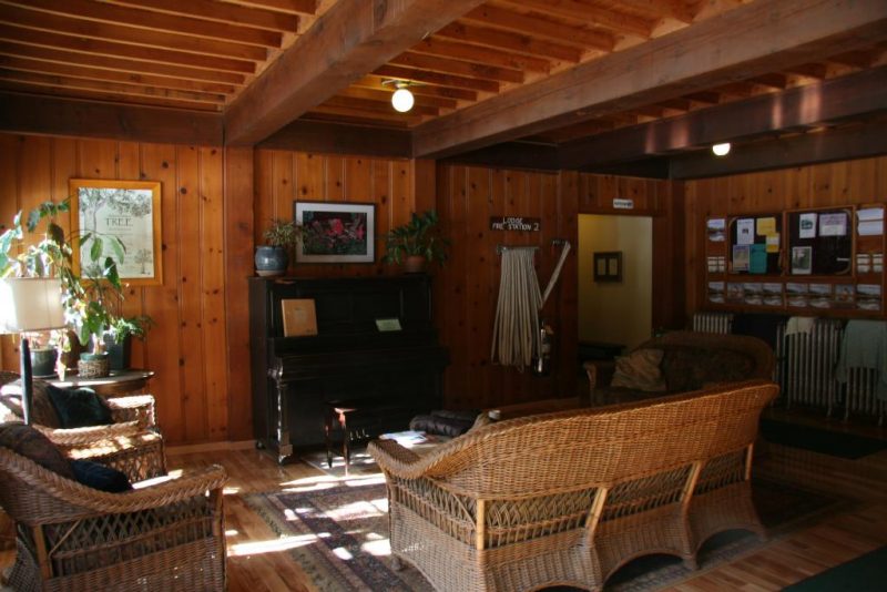 Inside the Lodge at Breitenbush Hot Springs
