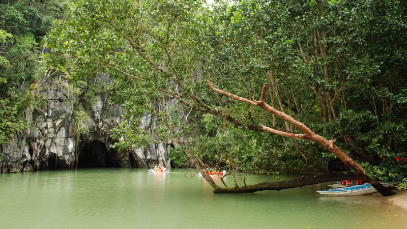 The Puerto Princesa Underground River in Palawan, Philippines
