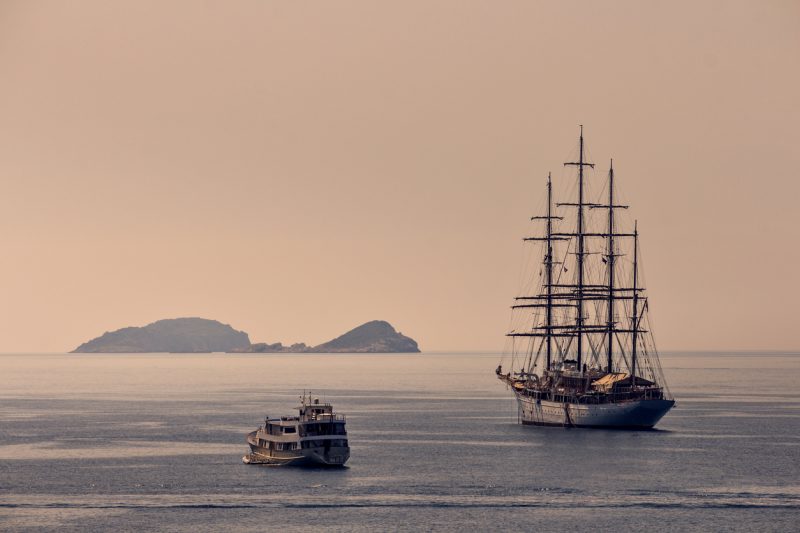 Modern recreations of the kinds of fully rigged sailing ships which pirates would have used are popular.