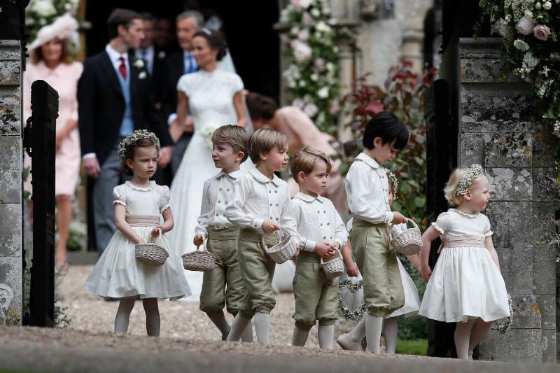 Group of royal children at Royal Wedding