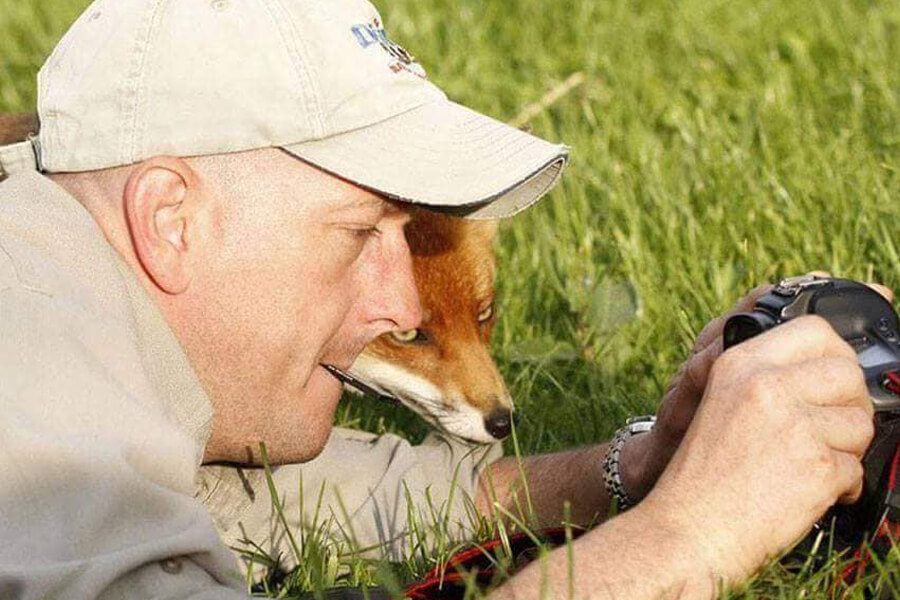 fox checks out camera