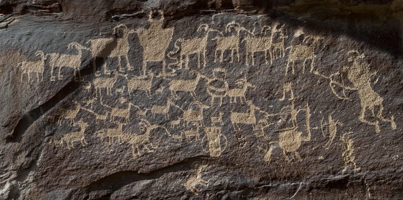 This Hunt Panel in Nine Mile Canyon, Utah shows the depth and complexity of this ancient art.